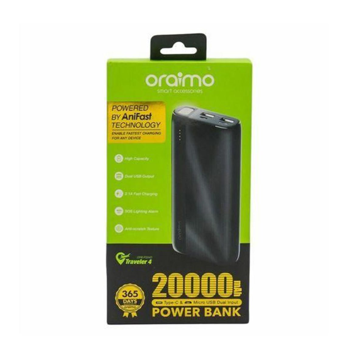 Oraimo Traveler 4 20000mAh Power Bank's images