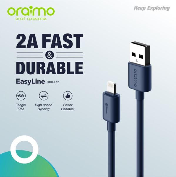 Oraimo Easyline 1M 2A Lightning Cable's images