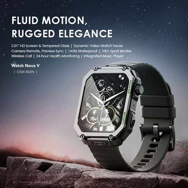 Oraimo Watch Nova V 2.01" HD Video Watch Faces Smart Watch's images