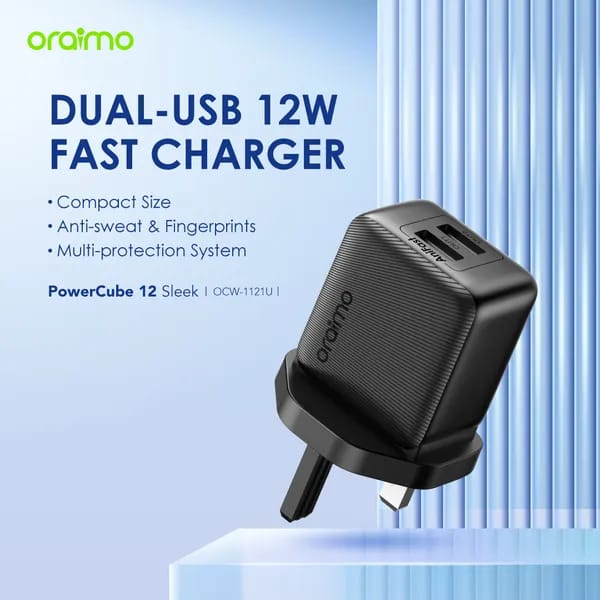 Oraimo PowerCube 12 Sleek 12W Wall Charger Kit image