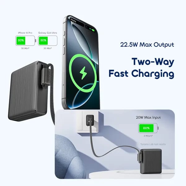 Oraimo PowerNova 10000mAh 22.5W Pocket-Sized Power Bank image