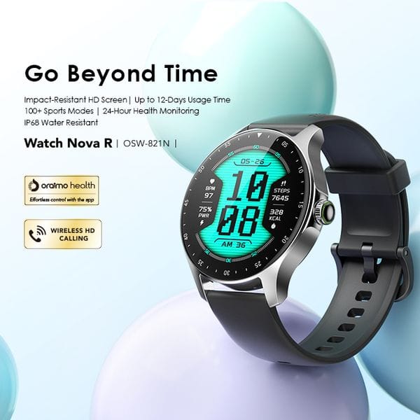 Oraimo Watch Nova R 1.39'' Panda Glass IP68 Smart Watch's images