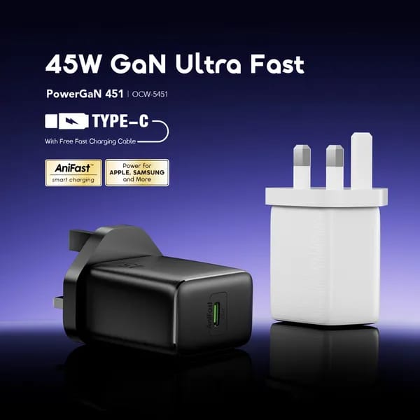 Oraimo PowerGaN  45W Gan Ultra Fast Charger image