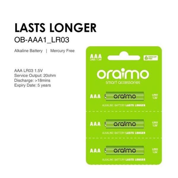 Oraimo Battery AAA Dry Cell 10 Pcs's images