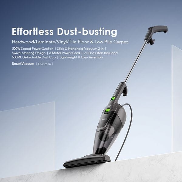 Oraimo SmartVacuum Corded Vacuum Cleaner with 5m Cord 500W's images