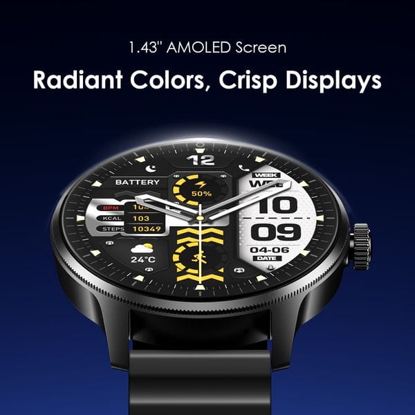 Oraimo Watch 5R Pro 1.43" AMOLED 2.5D Floating Interface IP68 Smart Watch's images