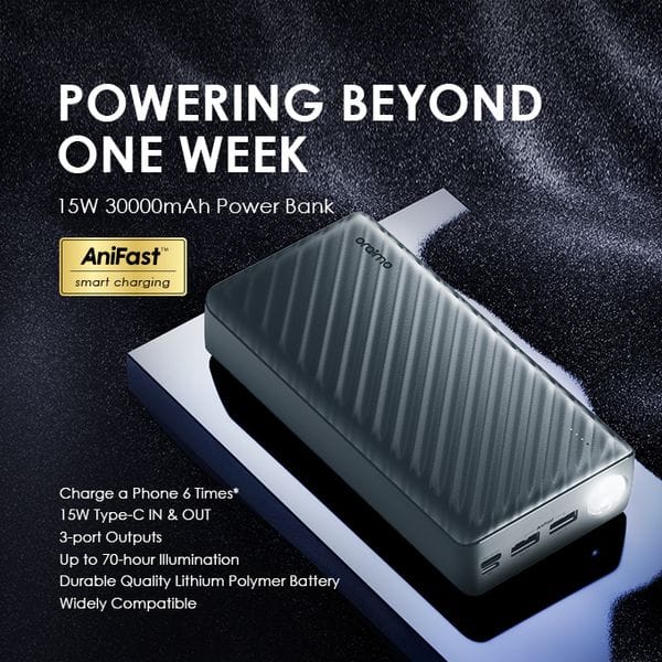 Oraimo PowerBox 300 Lit 30000mAh 15W Power Bank's images