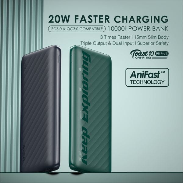 Oraimo Toast 10 PD Pro II 10000mAh 20W Power Bank's images