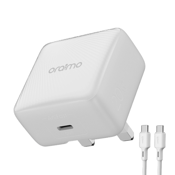 Praimo PowerCube 20 Chic 20W GaN Wall Charger Kit with Type-C to Type-C Cable's images