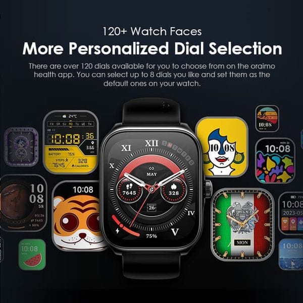 Oraimo Watch Nova AM 2.01" AMOLED Screen Curved Cover Smart Watch's images