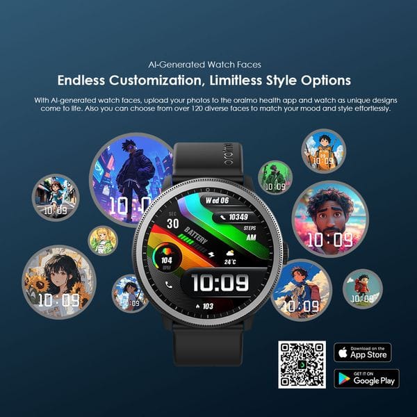 Oraimo Watch 5R 1.43'' Amoled IP68 Smart Watch's images