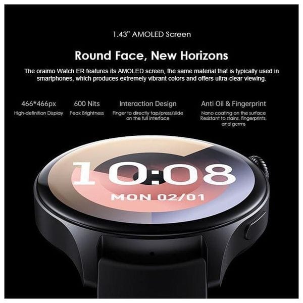 Oraimo Watch ER 1.43'' AMOLED IP68 Smart Watch's images