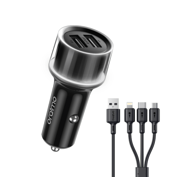 Oraimo Highway 15 15.5W Car Charger with 3-in-1 Cable's images