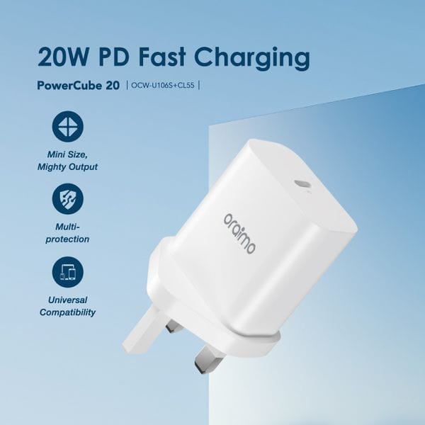 Oraimo PowerCube 20 20W Wall Charger Kit's images