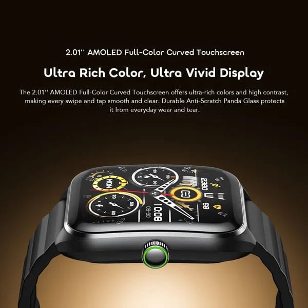 Oraimo Watch Nova 2 2.01" AMOLED IP68 Curved Touchscreen Smart Watch image