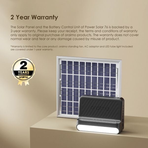 Oraimo PowerSolar 76 15W Solar Home Power System's images