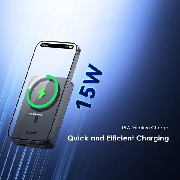 oraimo MagPower 15 10000mAh Wireless and Wired Power Bank image