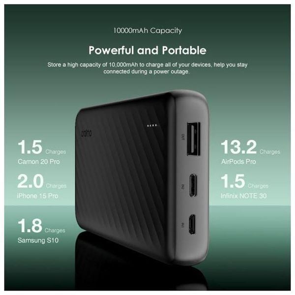 Oraimo Slice Link 10000mAh 12W Power Bank's images