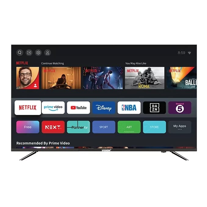 Vision Plus 55″ 4K Frameless V+ OS Smart TV's images