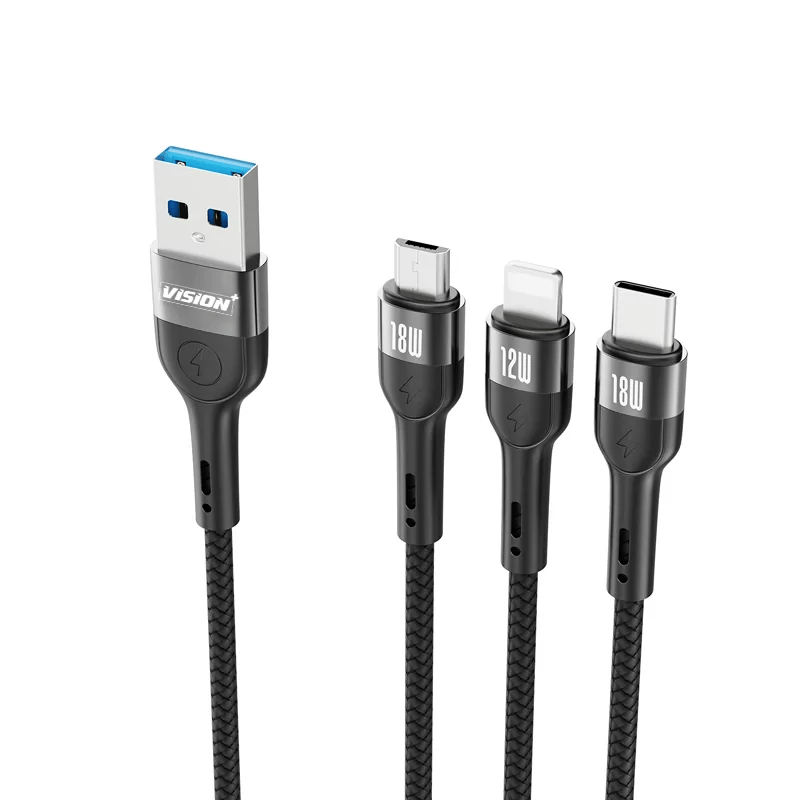 Vision Plus 3 In 1 Cable 1 M's images