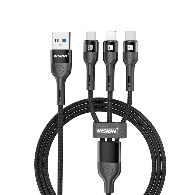 Vision Plus 3 In 1 Cable 1 M's images