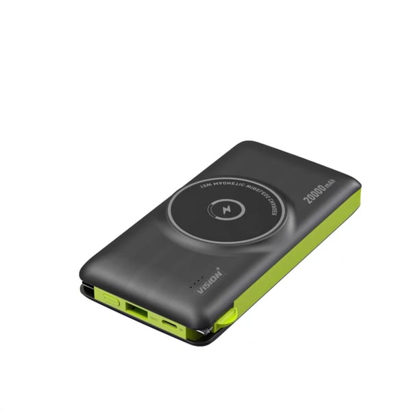 Vision Plus Wireless Power Bank 20000mAh  Black